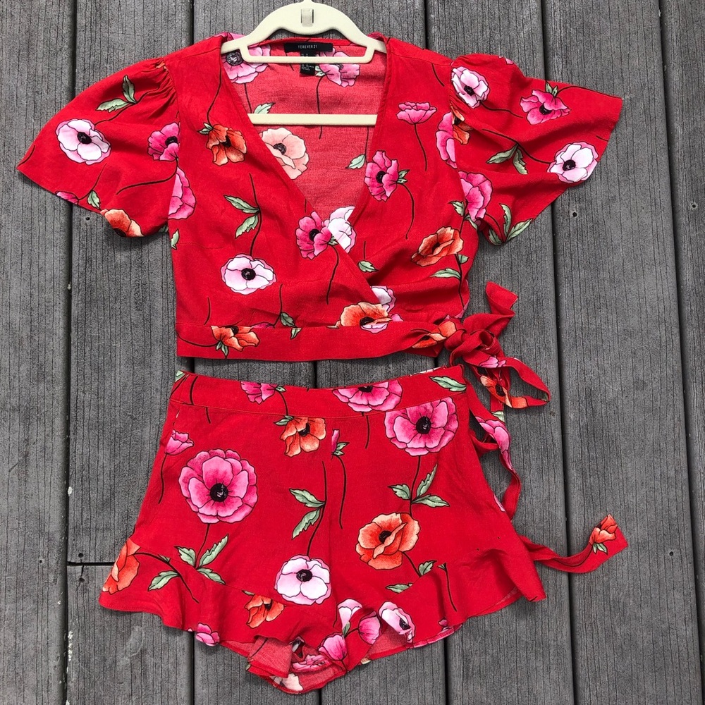 Forever 21 Matching SHORTS Set